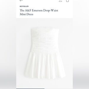 Abercrombie & Fitch Emerson Drop Waist Mini Dress